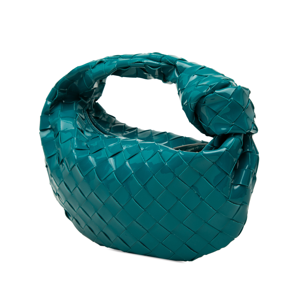 Pre-Loved Bottega Veneta Mini Patent Intrecciato Jodie - Picture 2 of 6